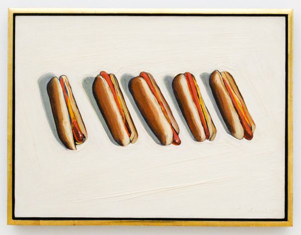Wayne Thiebaud - Five Hot Dogs - 1961