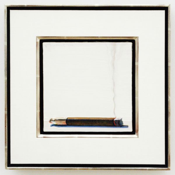 Wayne Thiebaud - Smoking Cigar - 1974