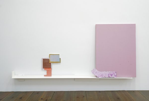 Paul Drissen - The Present, Present, Present - 82x185x11cm Hout, gesso, gouache, papier, stalen naalden