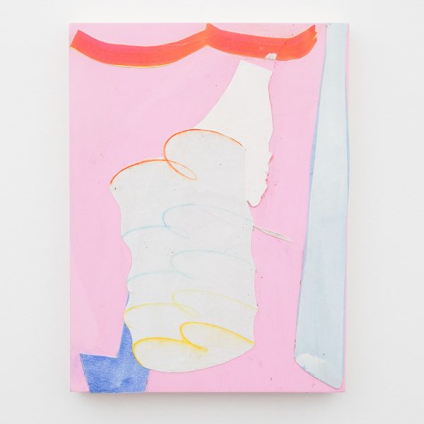 Paul Drissen - Untitled - 40x30cm Gouache , papier, doek en dispersie op hout