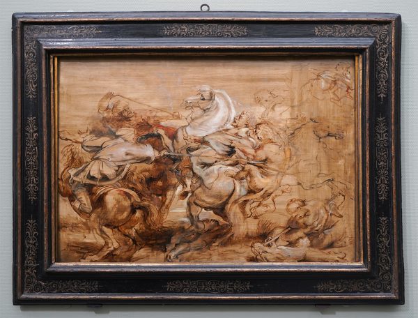 Peter Paul Rubens - Leeuwenjacht - Olieverf op paneel, 1615