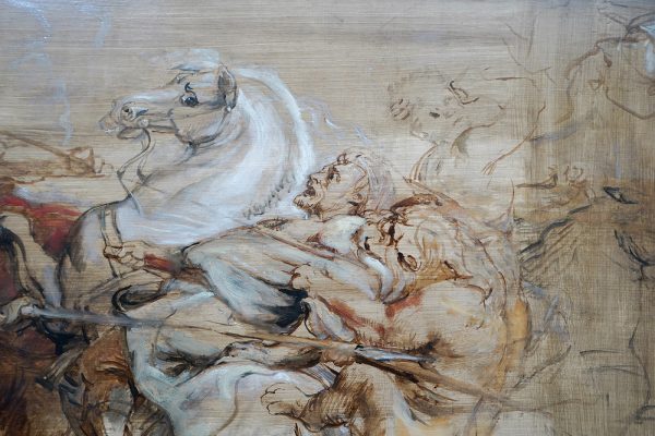 Peter Paul Rubens - Leeuwenjacht - Olieverf op paneel, 1615 (detail)