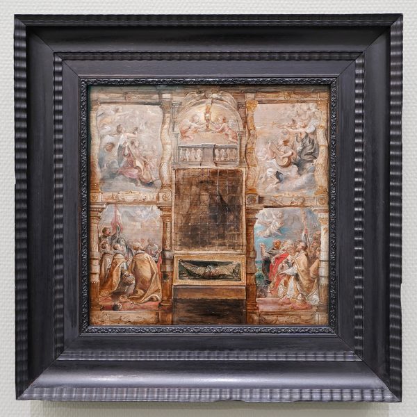 Peter Paul Rubens - De Aanbidding van de Eucharistie - Olieverf op paneel, circa 1626