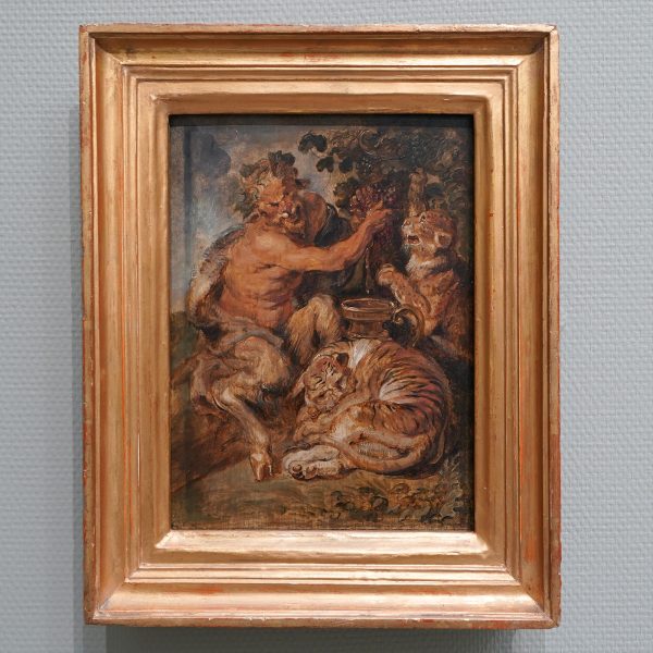 Peter Paul Rubens - Drie nimfen met de hoorn des overvloeds - Olieverf op paneel, 1625-1628
