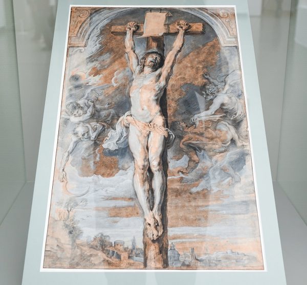 Peter Paul Rubens - Christus aan het kruis - Dekverf over zwart krijt, 1630-1631