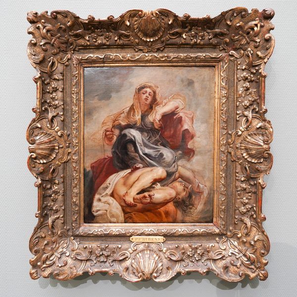 Peter Paul Rubens - De Zedige matigheid overwint de onbeschaamdheid - Olieverf op paneel, 1632