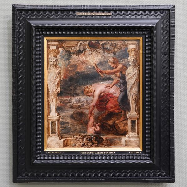 Peter Paul Rubens - Thetis dompelt Achilles in de Styx - Olieverf op paneel, 1635