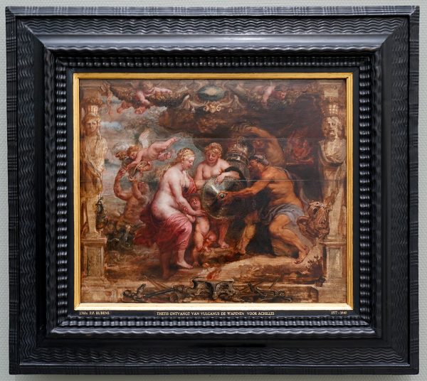 Peter Paul Rubens - Thetis ontvangt van Vulcanus de wapenuitrusting van Achilles - Olieverf op paneel, 1635