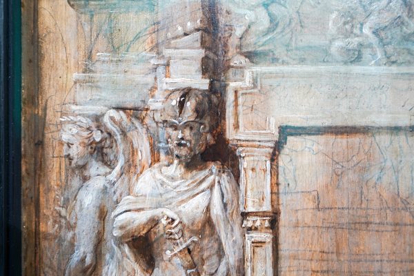 Peter Paul Rubens - Ontwerp voor de titelpagina van Pompoa Introitus Ferdinandi - Olieverf op paneel, 1638 (detail)