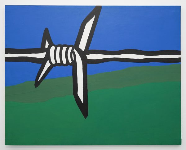 Raoul de Keyser - Gampelaere-Omgeving - Acrylverf en dispersie op doek, 1967