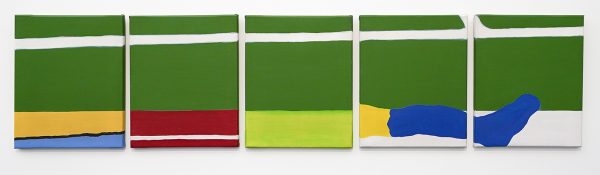 Raoul de Keyser - Onderbroken Kalklijn - Acrylverf en dispersie op doek, 1970Raoul de Keyser - Onderbroken Kalklijn - Acrylverf en dispersie op doek, 1970