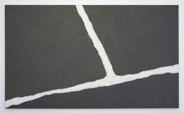 Raoul de Keyser - Krijtlijnen HV - Acrylverf en krijt op doek, 1976
