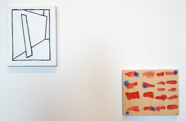 Raoul de Keyser - The Chir - Olieverf en gesso op doek op hout & Fire - Potlood, waterverf en acrylverf op hout, 2010