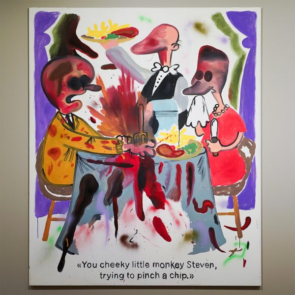 Beni Bischof - You cheecky little monkey Steven - Acrylverf op canvas