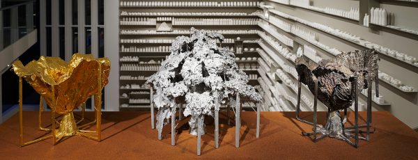 Guido Geelen - Savojenkool, rode kool en boerenkool - Brons, aluminium en cortenstaal tafel