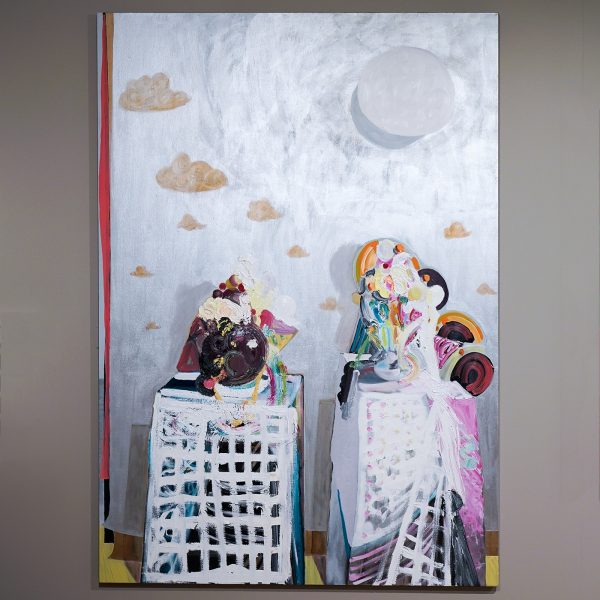 Kit Poulson - Ice Cream (pudding wedding) - Olieverf en acrylverf op linnen