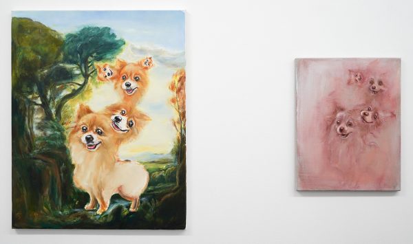 Micha Patiniott - The Offspring I & II - 75x60 Olieverf op katoen & 45x35cm Oliepastel en olieverf op linen