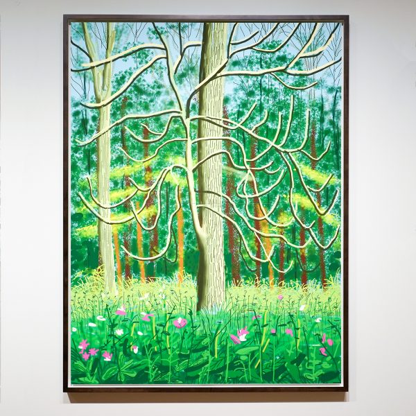 David Hockney - Het aanbreken van de Lente in Woldgate, East Yorkshire in 2011 - iPad tekening gedrukt op vier vellen, nr 2 uit een oplage van 10