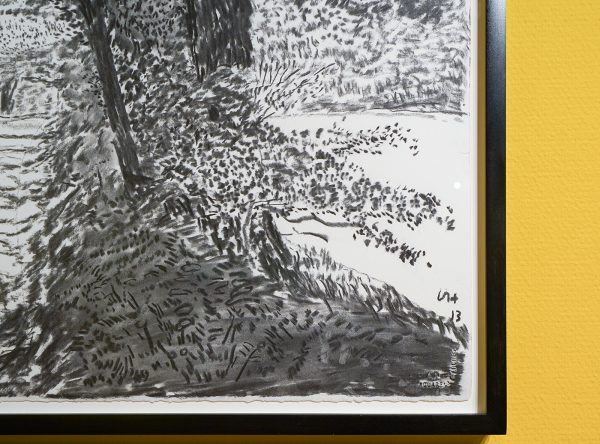 David Hockney - Het aanbreken van de lente in 2013 - Houtskool op 25 vellen papier (detail)