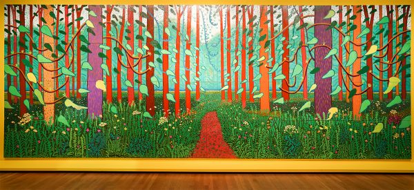 David Hockney - Het aanbreken van de lente in Woldgate, East Yorkshire in 2011 - Olieverf op 32 doeken, 2011