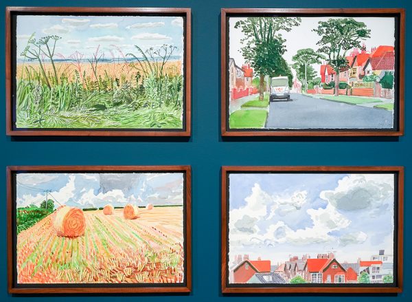 David Hockney - Midzomer, East Yorkshire - 36 aquarellen op papier, 2004 (detail)