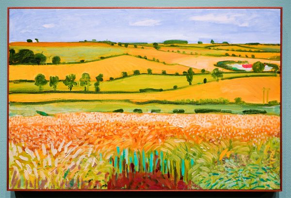 David Hockney - Uitzicht op Woldgate, 27 juli 2005 - Olieverf op doek