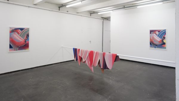 Hadassah Emmerich - Bossom I, II, III - 102x75cm Olieverf en inkt op canvas & Templates over dance barre - Olieverf op vinyl en metaal