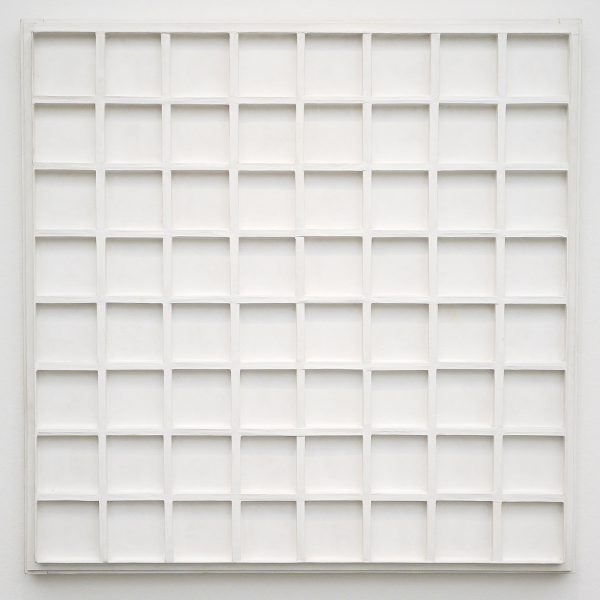 Jan Schoonhoven - r75-10 - Muurverf, papier en karton op paneel - Collectie AMC, Amsterdam UMC