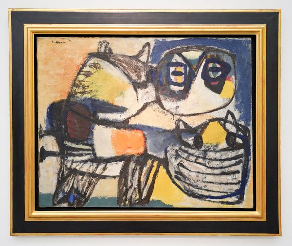 Karel Appel - Deux Animaux - Olieverf op doek - Collectie ABN AMRO