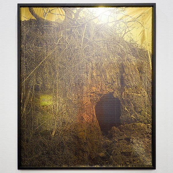 Navid Nuur - The Passage - Digitale print op noodhulpdeken - ABN AMRO collectie