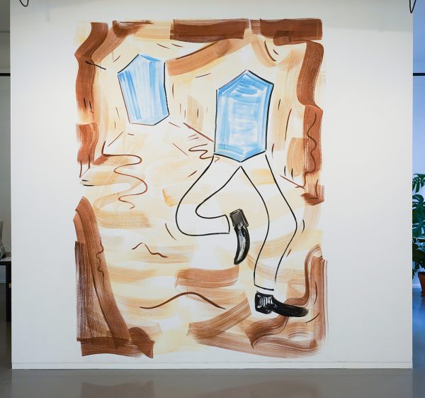 Pim Blokker - Escape - Pigment met caseine op muur