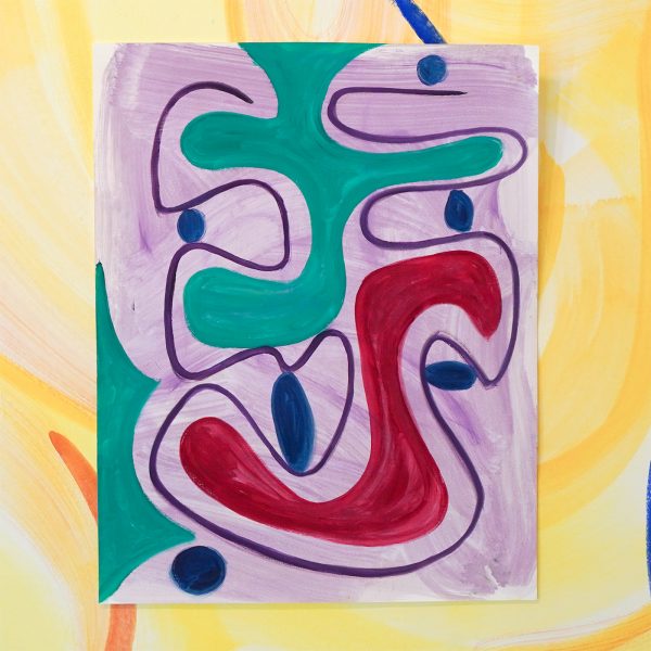 Pim Blokker - Untitled - 65x50cm Olieverf op papier