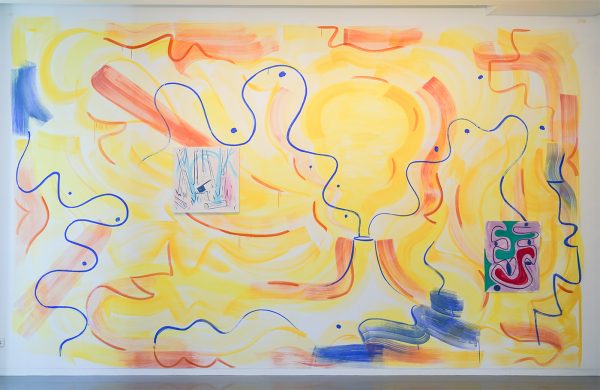 Pim Blokker - Volcano - Pigment met caseine op muur