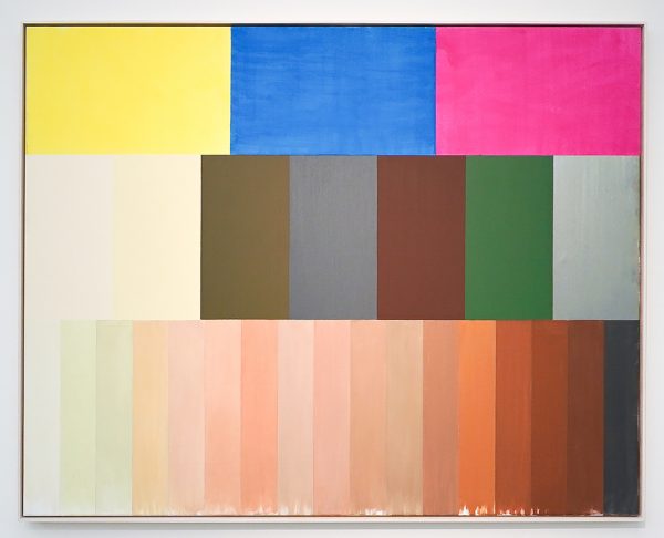 Roy Villevoye - Zonder Titel (Benetton) - Olieverf, lak en dermacolor op doek - Collectie AMC, Amsterdam UMC