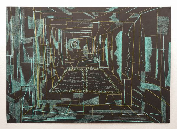 Marisa Rappard - Uploaded Consciousness - 50x65cm Potlood op papier