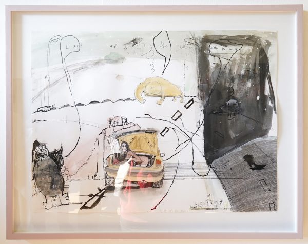 Ronald Cornelissen - Lord of the Rims - 46x36cm Mixed media op papier