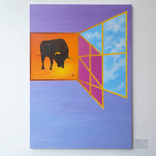 Woody van Amen - Open Studio Window - 120x85cm Acrylverf op canvas