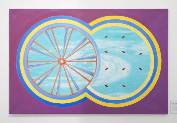 Woody van Amen - Rad van Avontuur - 60x90cm Acrylverf op canvas