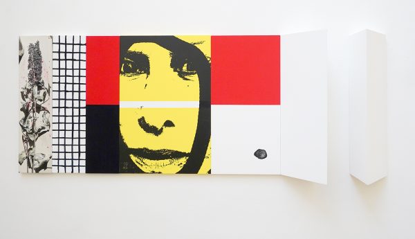 Narcisse Tordoir - Zonder Titel - 60x160x17cm Mixed media op houten paneel