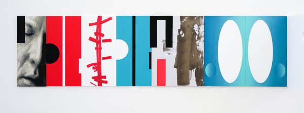 Narcisse Tordoir - Zonder Titel - 60x234x45cm Mixed media op houten paneel