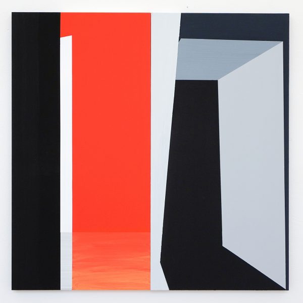 Narcisse Tordoir - Zonder Titel - 60x60x1,5cm Mixed media op houten paneel