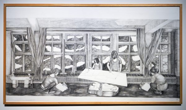 Danielle Lemaire - The Disappearing Model - Potlood op papier