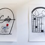 Jo de Smedt - JB on the Rocks - 150x100cm Grafiet en kleurpotlood op papier