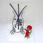 Jo de Smedt - JB on the Rocks - 150x100cm Grafiet en kleurpotlood op papier