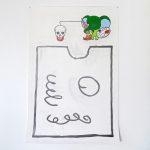 Jo de Smedt - JB on the Rocks - 150x100cm Grafiet en kleurpotlood op papier