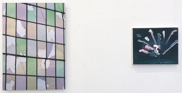 Joris Boekhoven - Broken - 56x40cm Archief print op dibond & Marie Reintjes - Fireworks - 24x30cm, Acrylverf op katoen