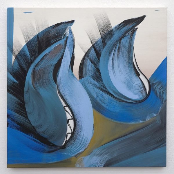 Janine van Oene - Crab Fingers - 80x80cm, Olieverf op canvas