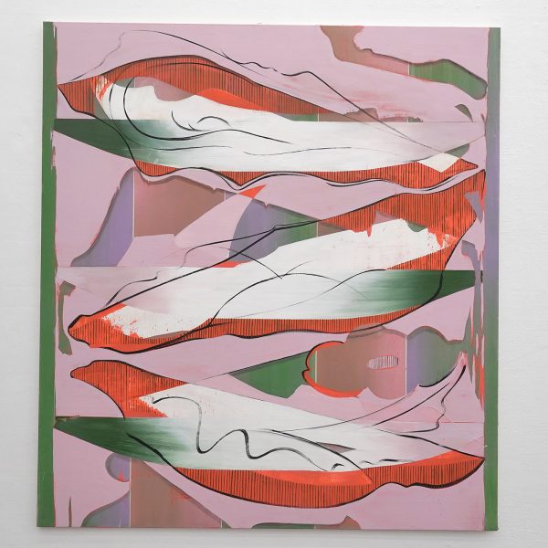 Janine van Oene - Dig Dug - 200x180cm, Olieverf op canvas