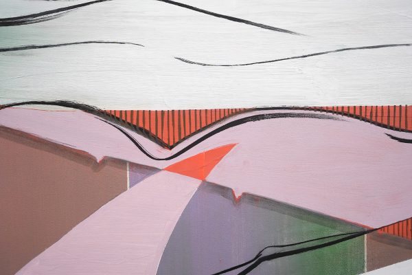 Janine van Oene - Dig Dug - 200x180cm, Olieverf op canvas (detail)