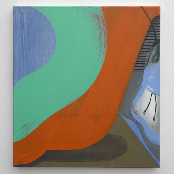 Janine van Oene - Fluffy Buddy - 55x50cm Olieverf op canvas